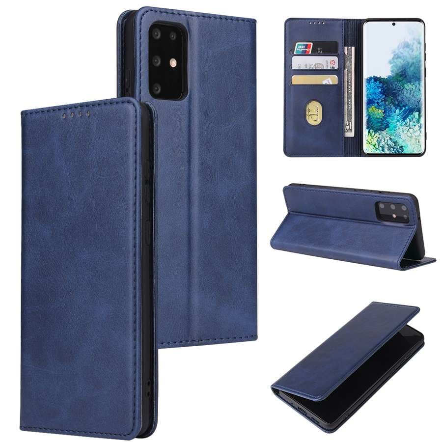 手帳型スマホケース  Galaxy ワイヤレス充電対応 多機能レザーケース