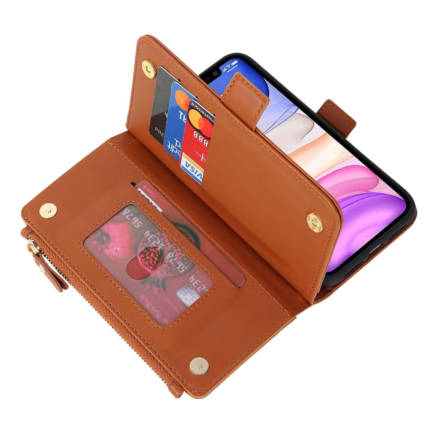 手帳型スマホケース  多機能ウォレット型iPhoneケース