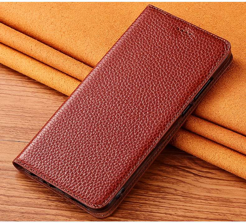 手帳型スマホケース  Xperia用高級牛革フリップケース