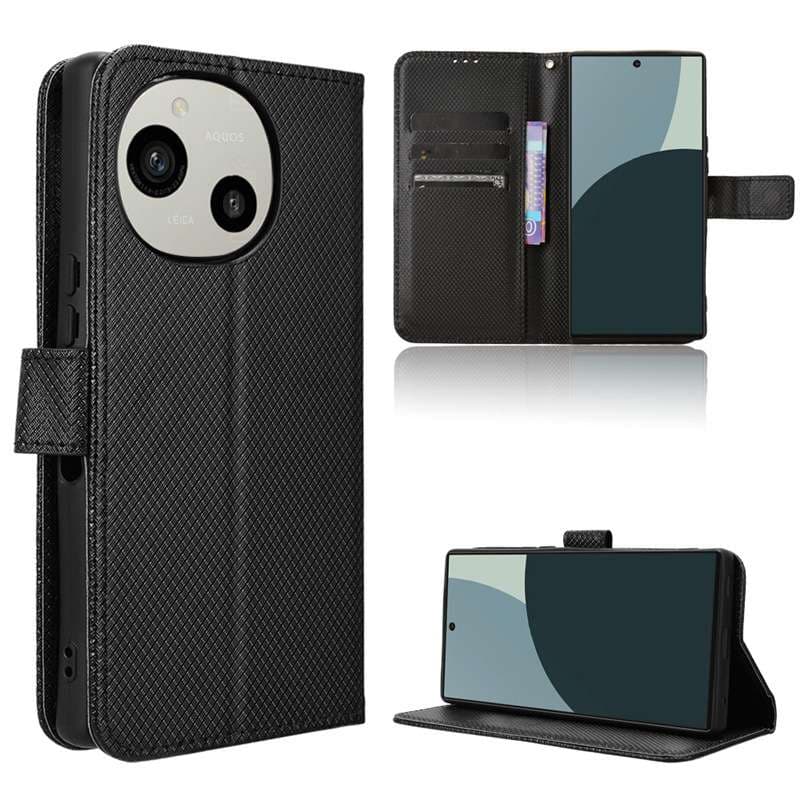 手帳型スマホケース  AQUOS用 多機能手帳型保護ケース