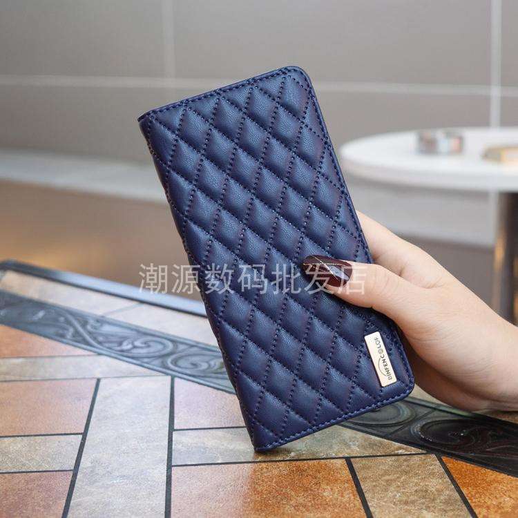 手帳型スマホケース  キルティングレザー風スマートフォンケース