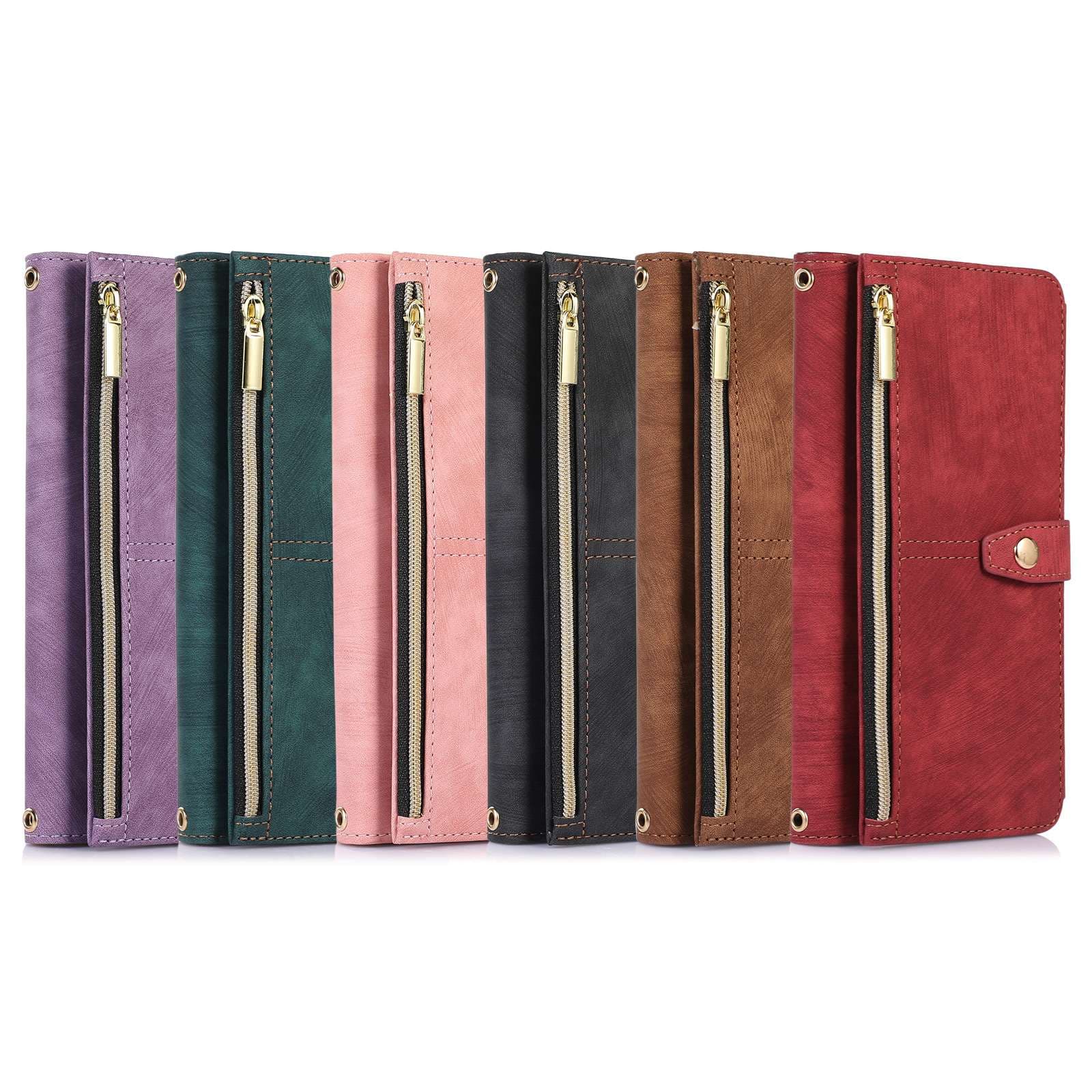 手帳型スマホケース  ゴールド金具付き多機能手帳型ピクセルケース