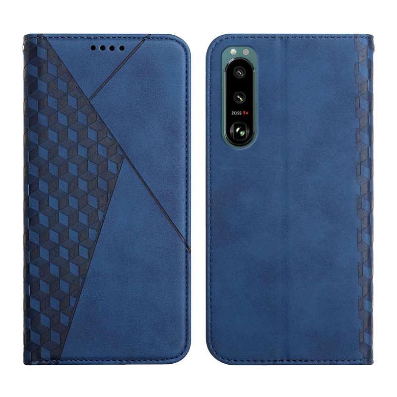 幾何学模様デザイン 手帳型スマホケース Xperia対応