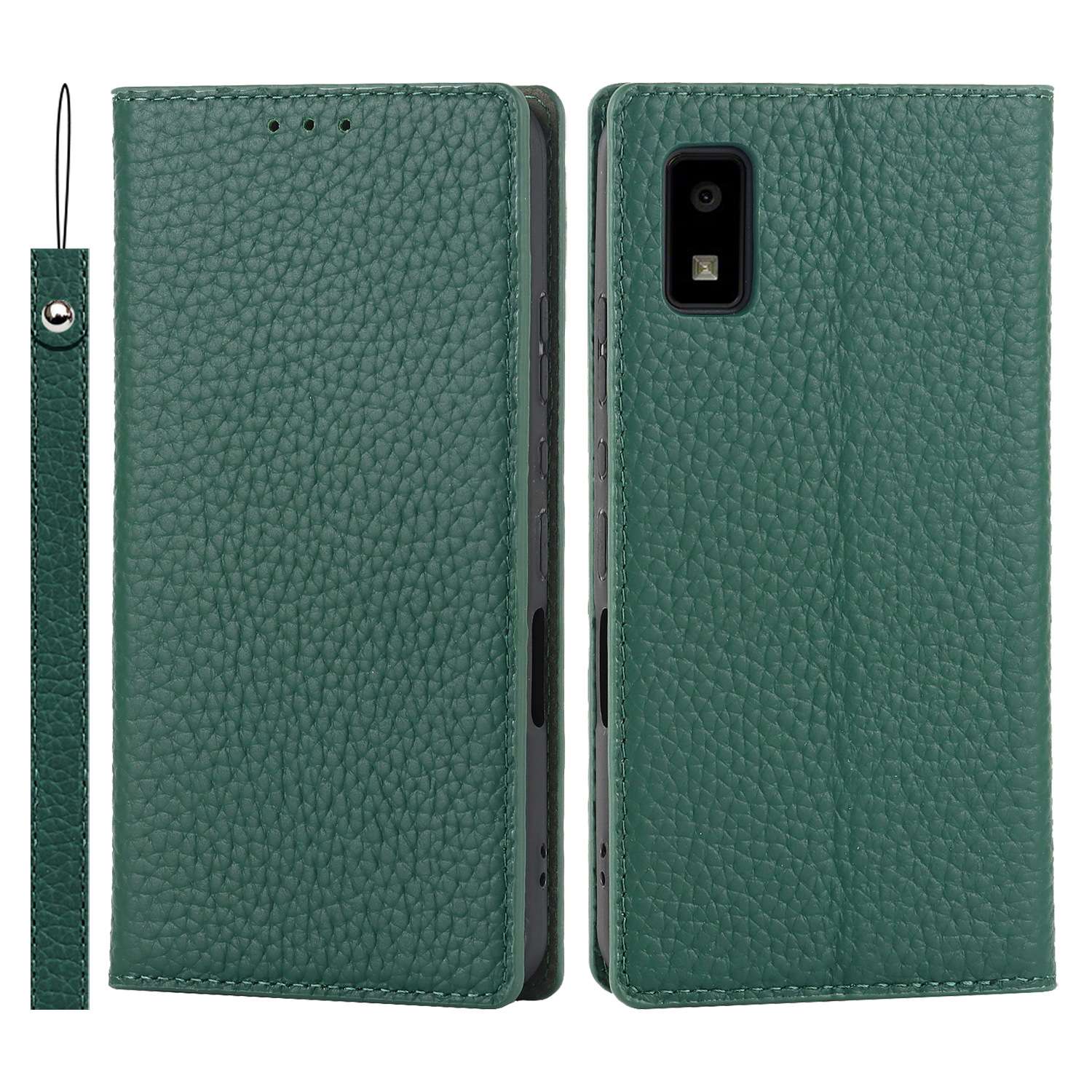 手帳型スマホケース  AQUOS用 高級感ある手帳型レザーケース
