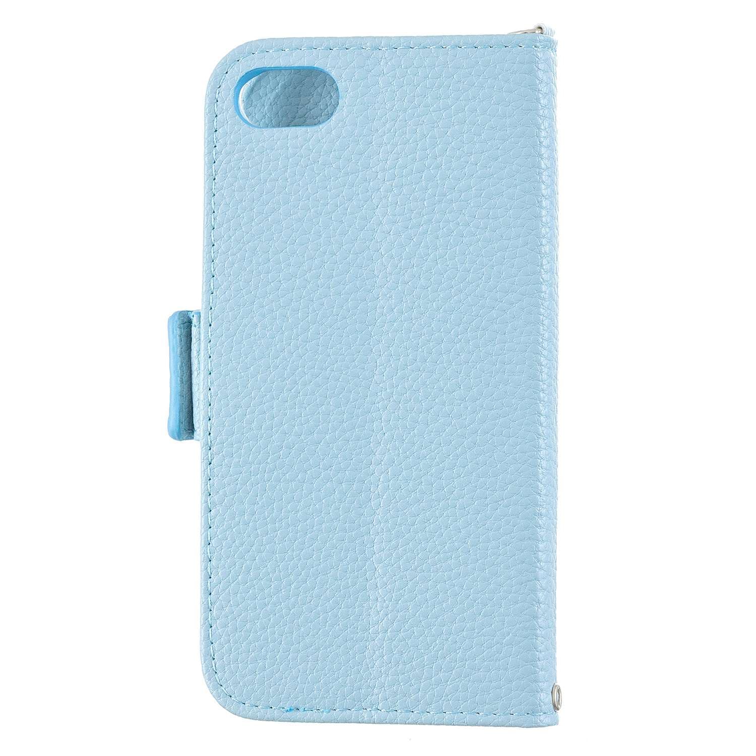 リボン付き手帳型スマホケース