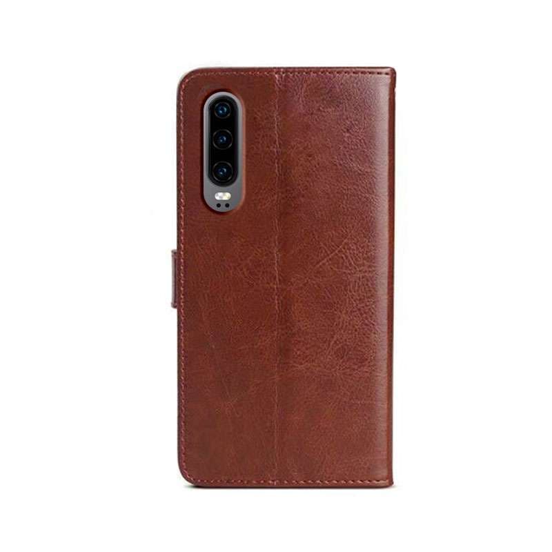 手帳型スマホケース  Huawei用 高級レザー調 多機能フリップケース
