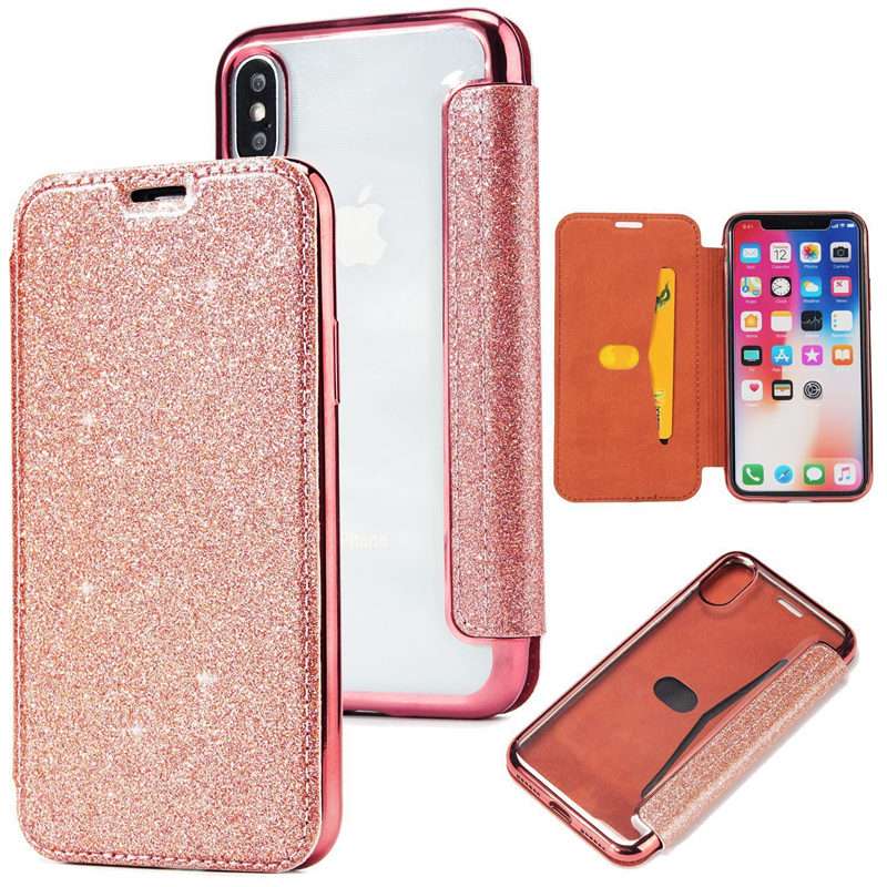手帳型スマホケース  多機能保護シルクタッチiPhoneフリップケース