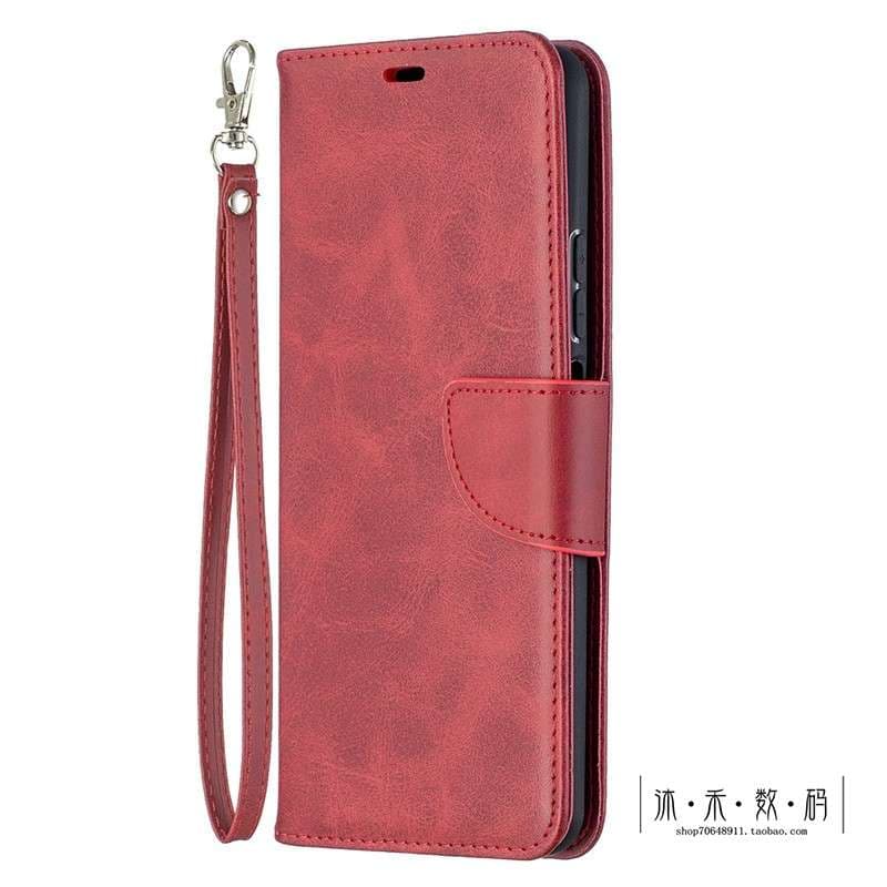 手帳型スマホケース  Galaxy用レザー調カラフル手帳型ケース