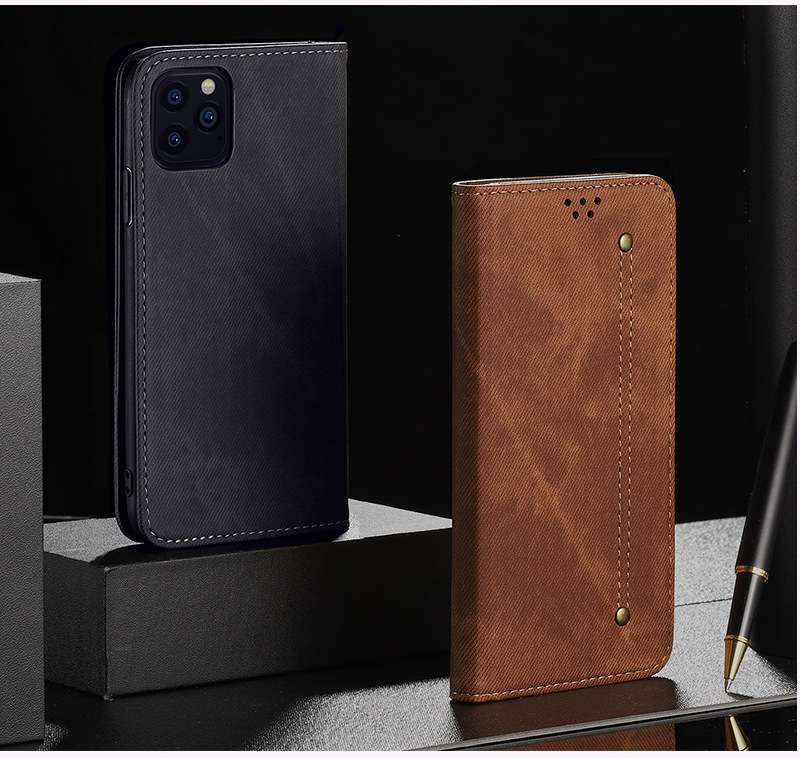 高級感漂う本革調手帳型スマホケース