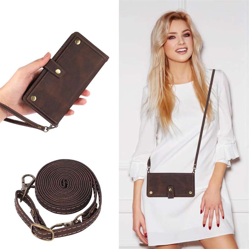 多機能レザー調手帳型スマホケース 全5色