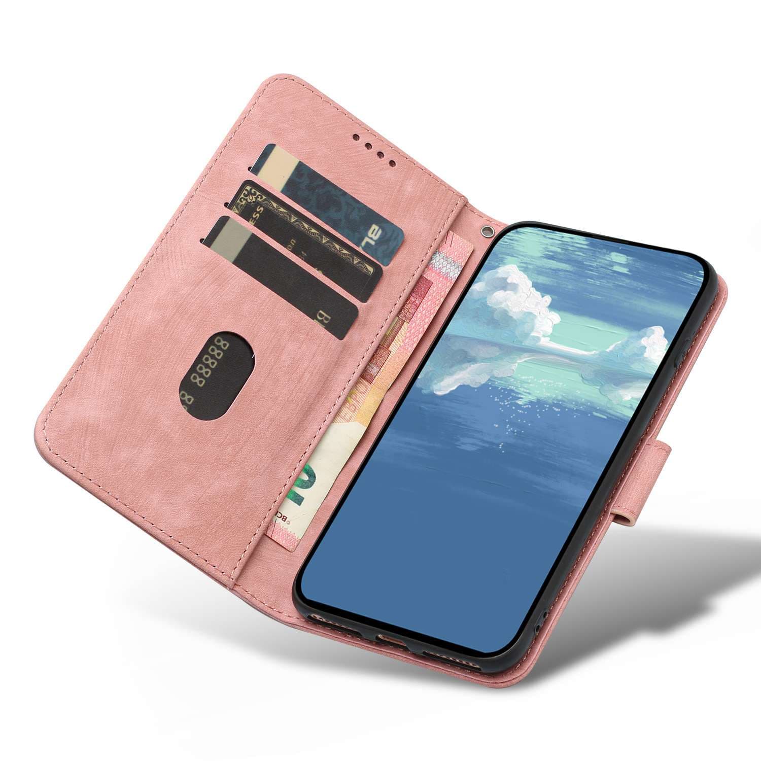 手帳型スマホケース  多機能財布型スマホケース
