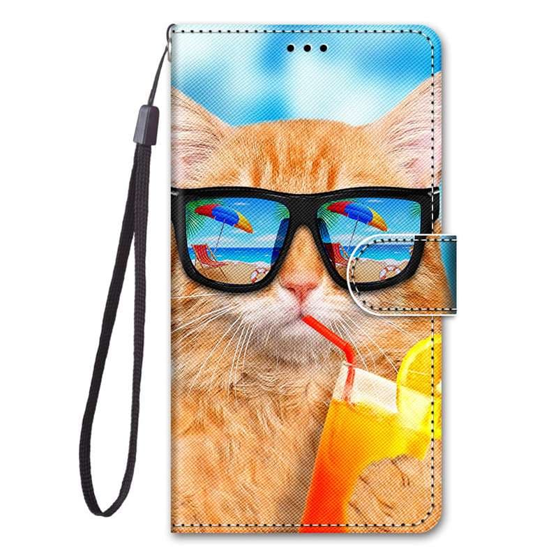 手帳型スマホケース  個性豊かな絵柄の手帳型Galaxyケース