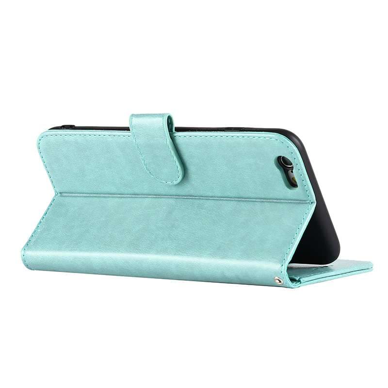 手帳型スマホケース  多機能レザー財布型スマホケース