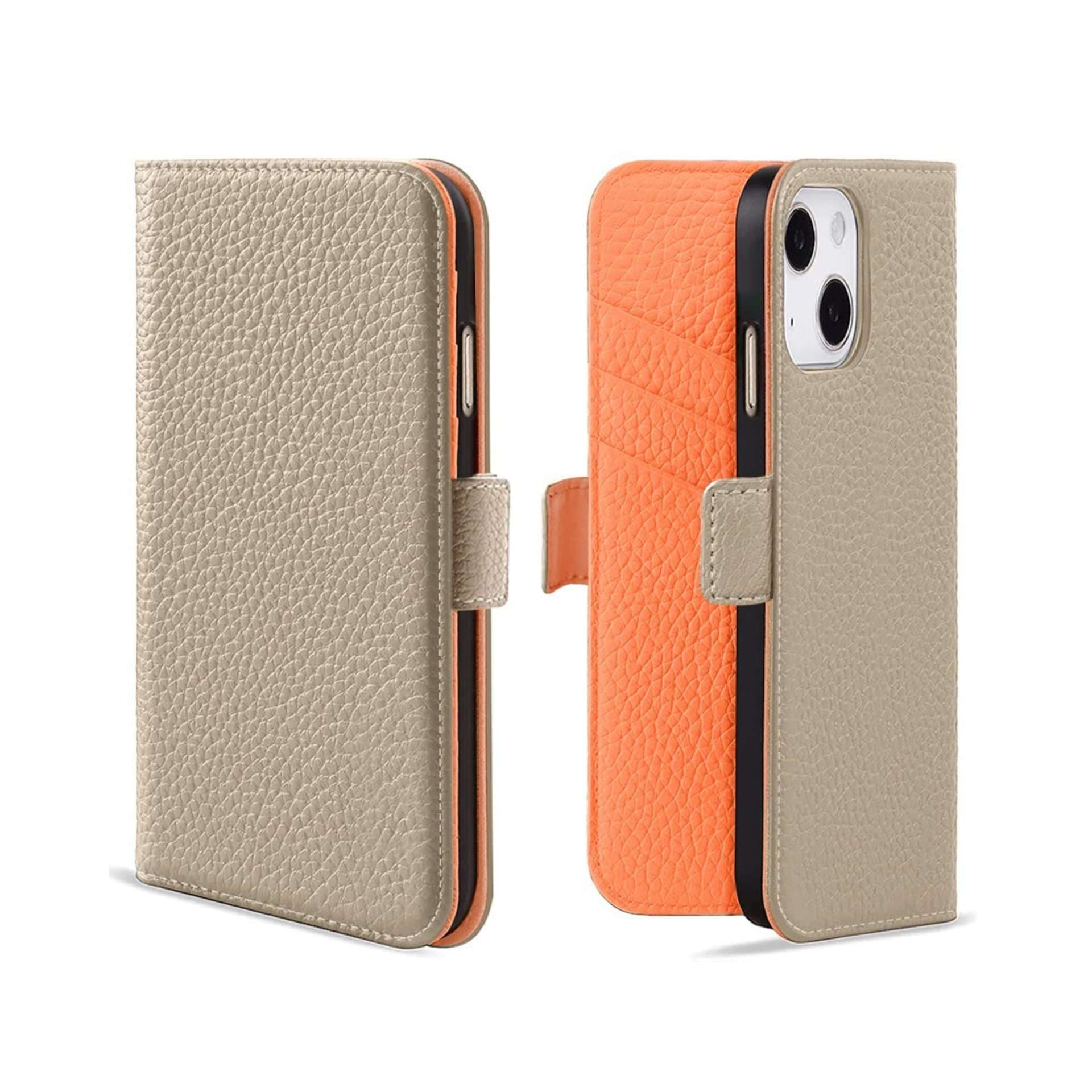高級感あふれる二つ折り手帳型スマホケース