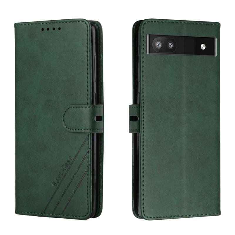 手帳型スマホケース  ピクセル用レザー調手帳型保護ケース