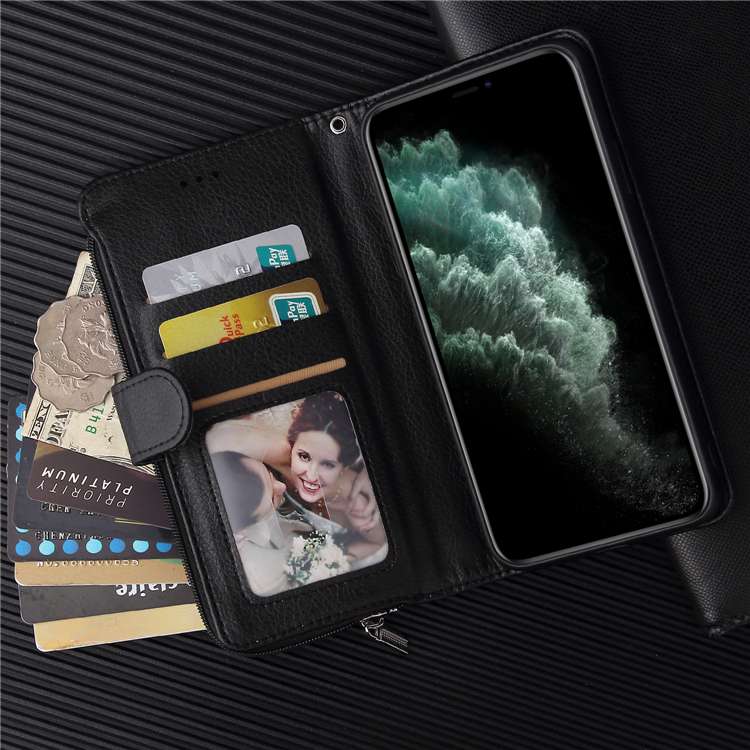 手帳型スマホケース  多機能レザー調手帳型iPhoneケース