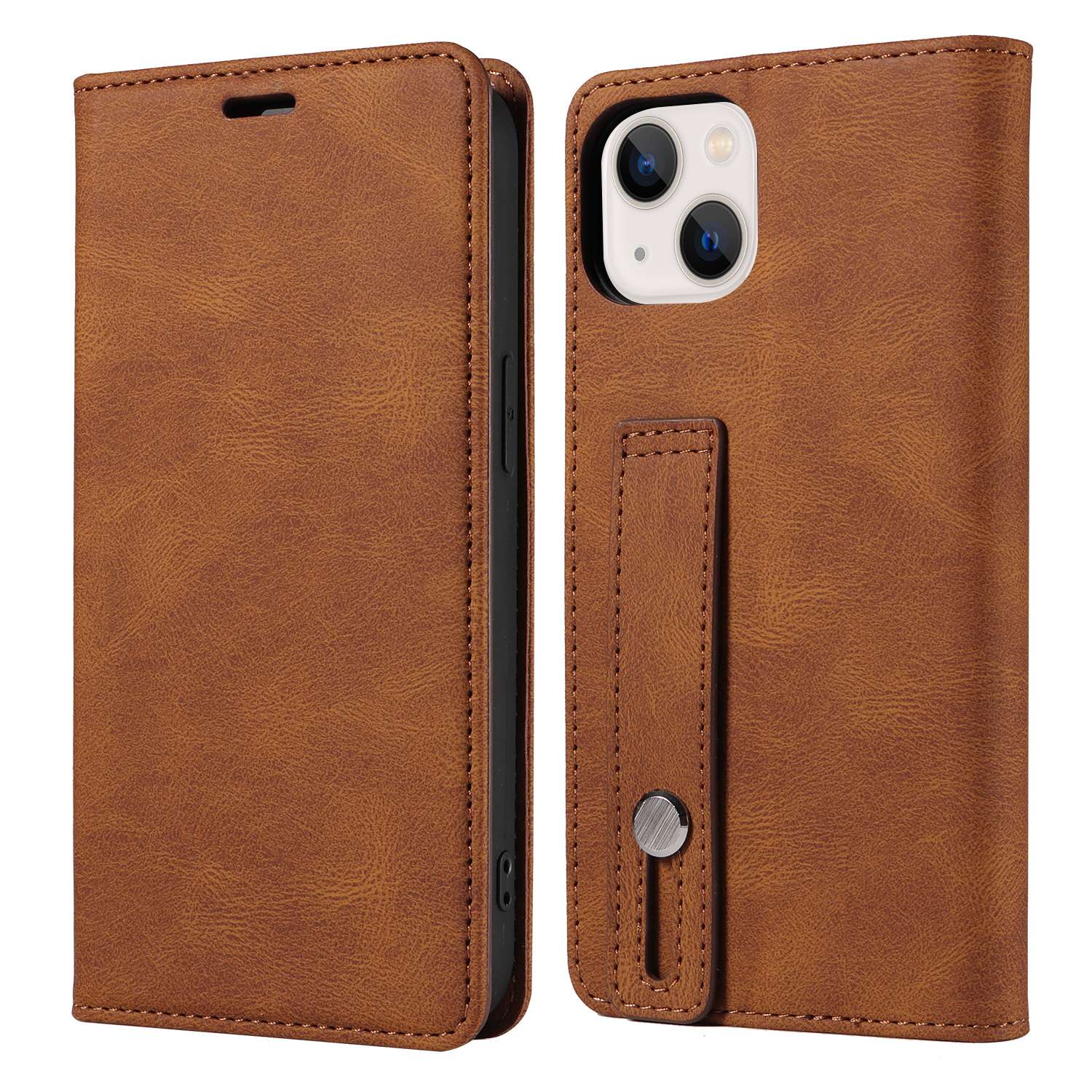 手帳型スマホケース  高級感ある革製手帳型iPhoneケース