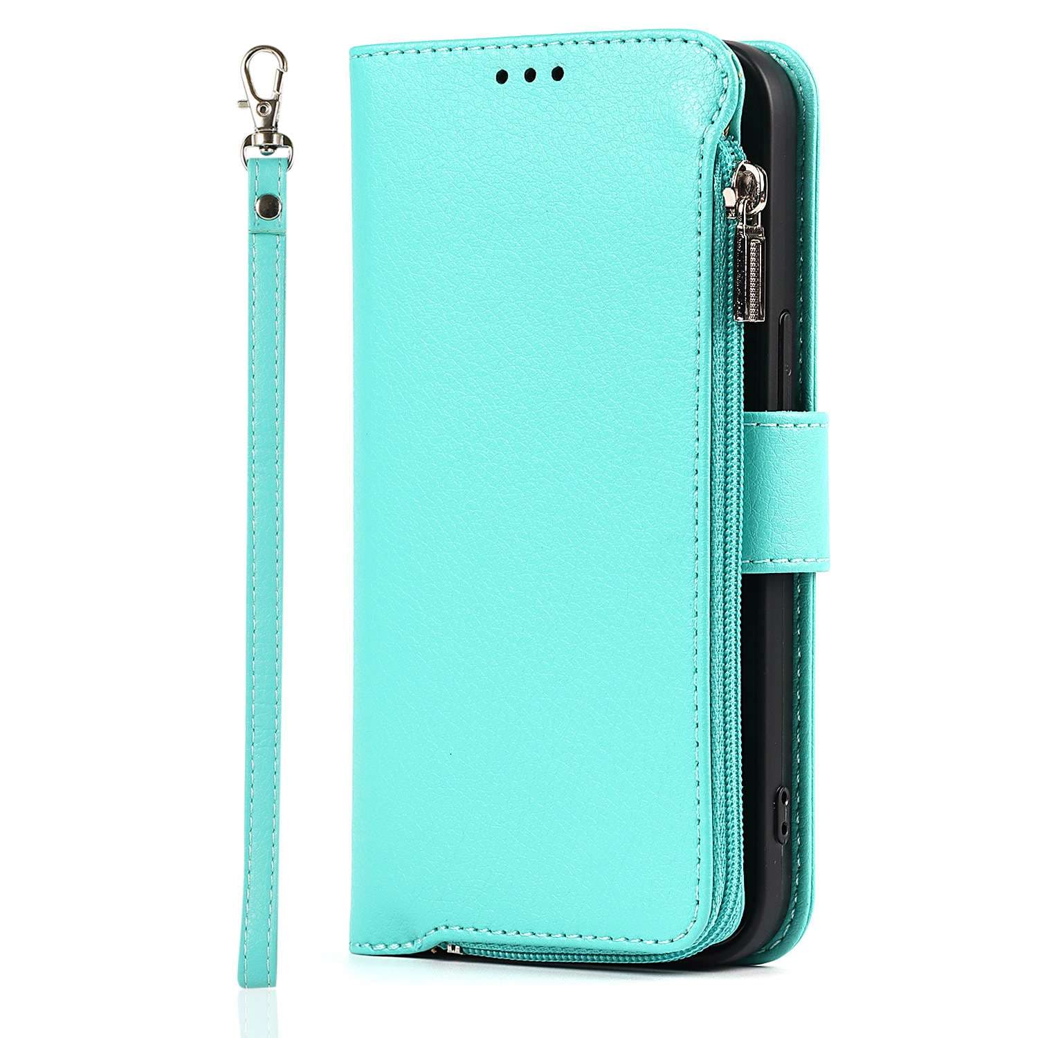 多機能ジッパー付き手帳型スマホケース