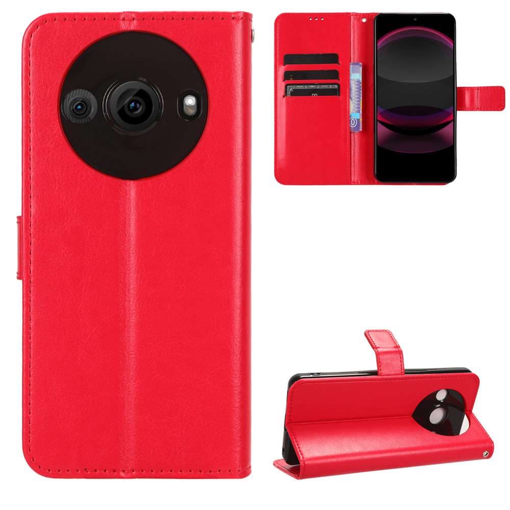 手帳型スマホケース  AQUOS用 多機能レザー調手帳型ケース