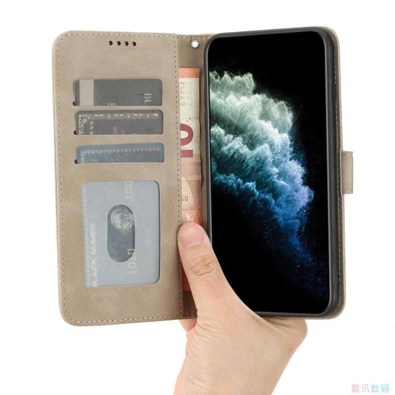 手帳型スマホケース  多機能フリップウォレットiPhoneケース