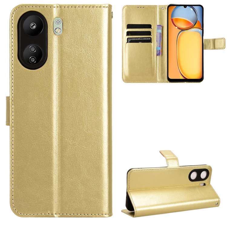 手帳型スマホケース  Redmi用多機能レザーウォレットケース