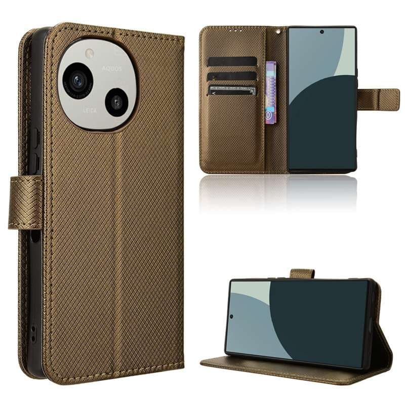 手帳型スマホケース  AQUOS用 多機能手帳型保護ケース