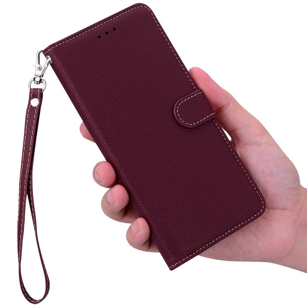 上品な手帳型スマホケース 多機能ウォレット