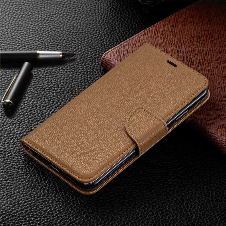 手帳型スマホケース  Huawei用高級レザー調フリップカバーケース
