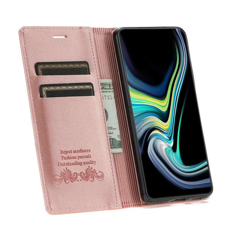 手帳型スマホケース  アクオス用 高級感レザー調手帳型ケース
