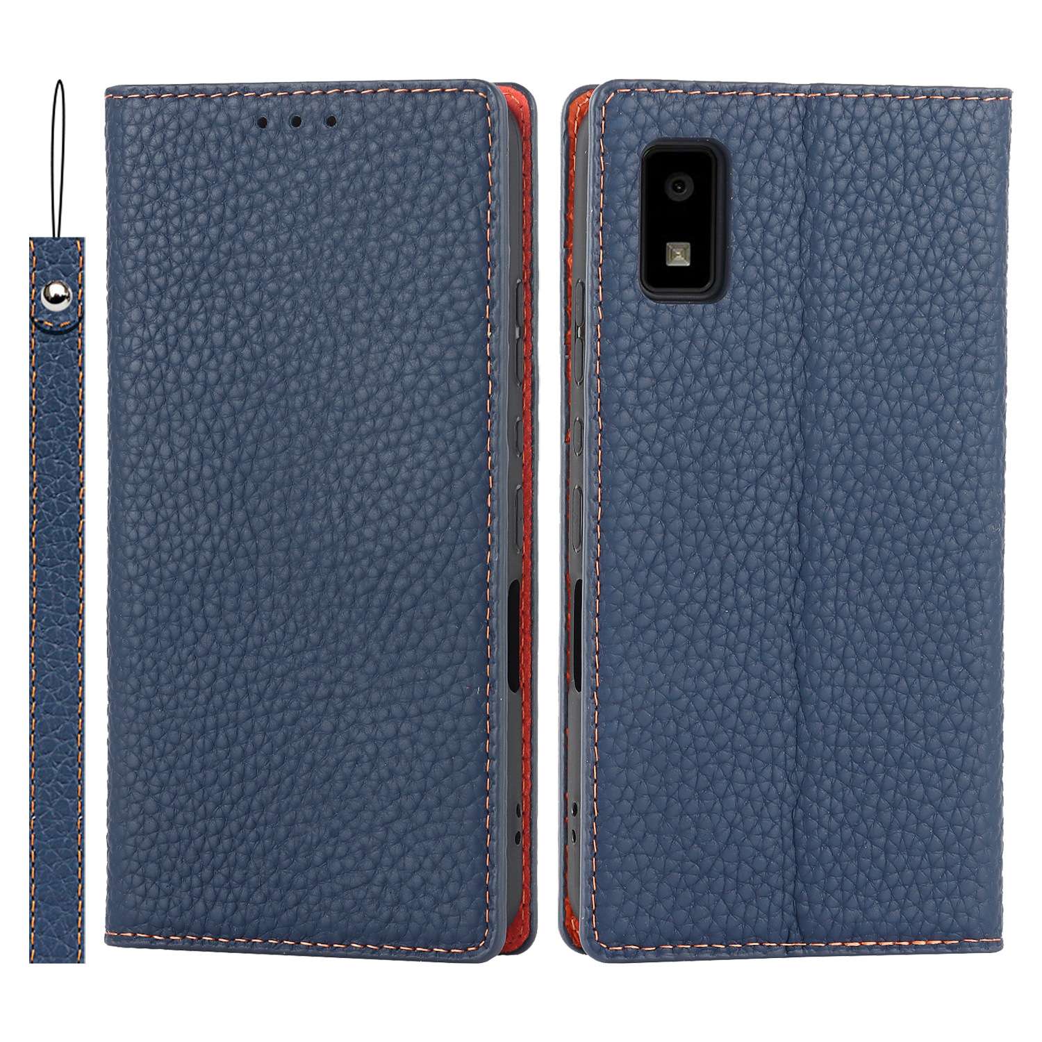手帳型スマホケース  AQUOS用 高級感ある手帳型レザーケース
