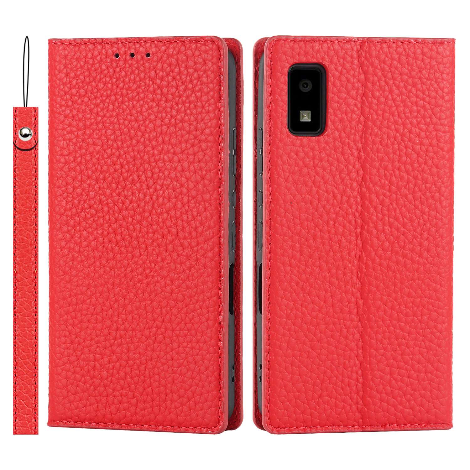 手帳型スマホケース  AQUOS用 高級感ある手帳型レザーケース