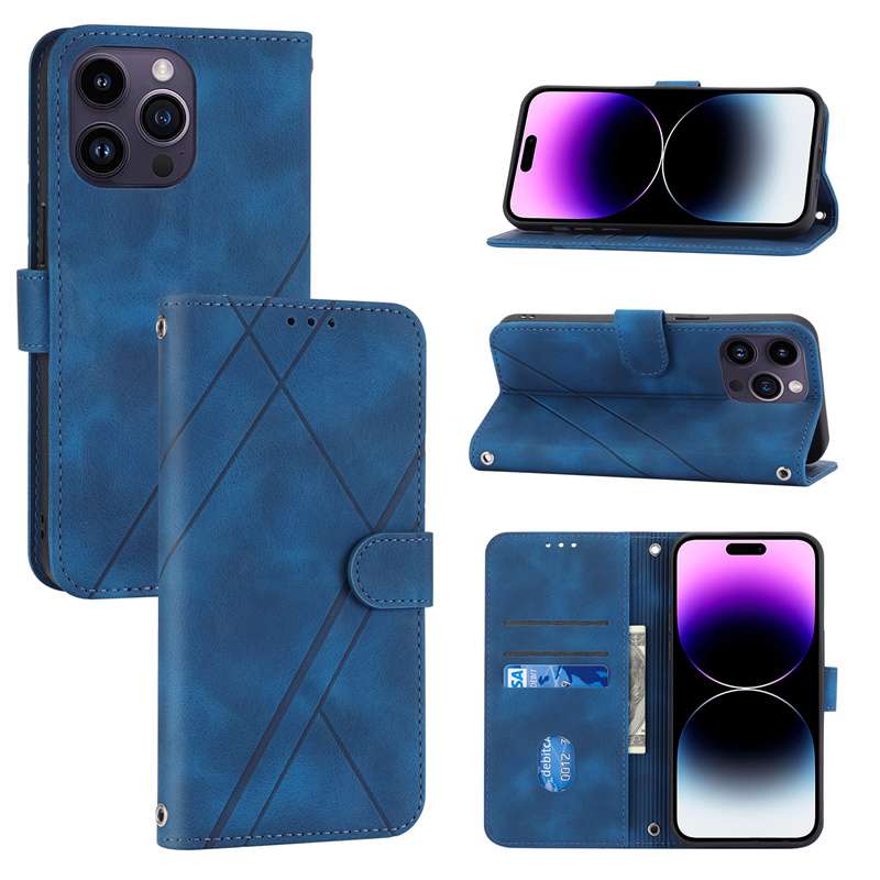 手帳型スマホケース  マルチカラー X型デザイン 手帳型iPhoneケース