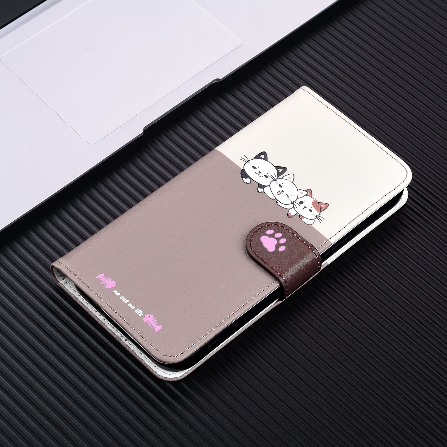 手帳型スマホケース 多機能マルチカラー手帳型iPhoneケース