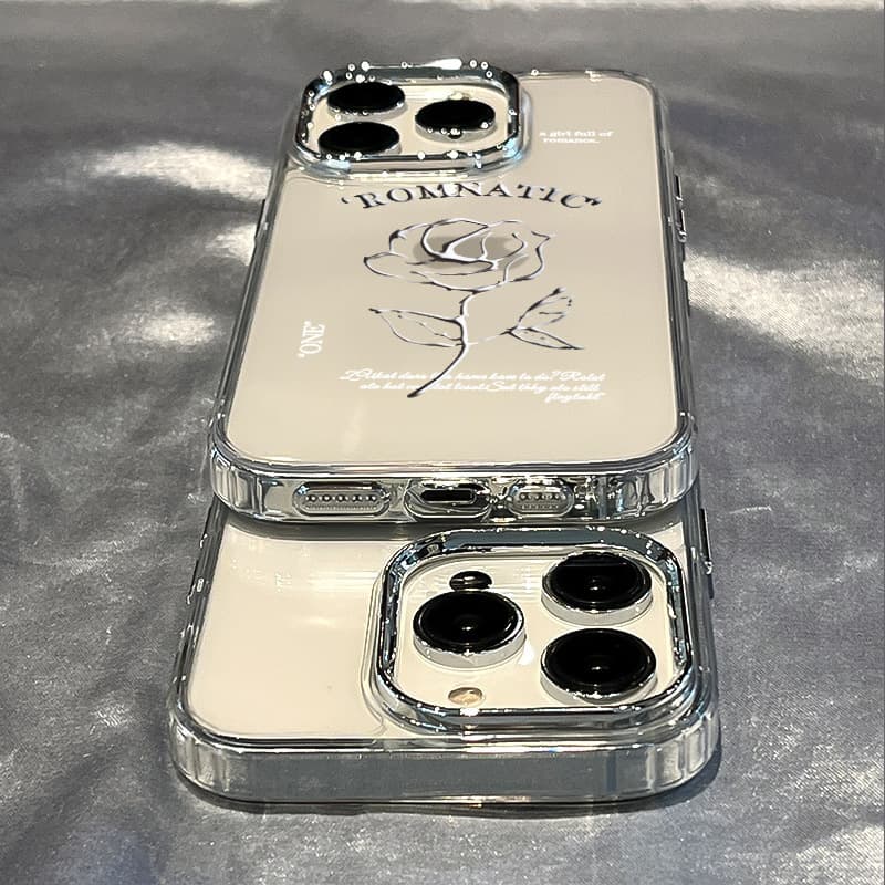 手帳型スマホケース ロマンティック 薔薇デザイン スマホケース