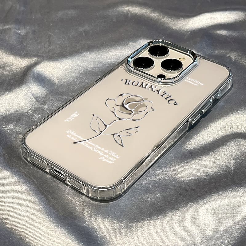 手帳型スマホケース ロマンティック 薔薇デザイン スマホケース