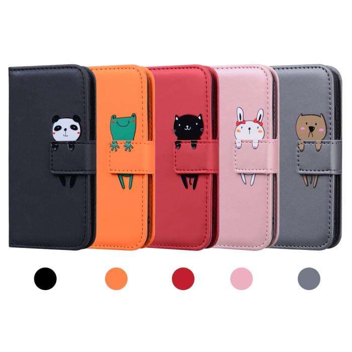 動物デザイン 手帳型スマホケース
