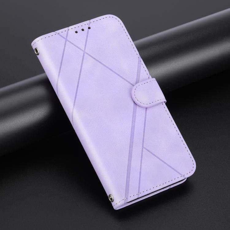 手帳型スマホケース AQUOS用 クロスステッチ手帳型ケース