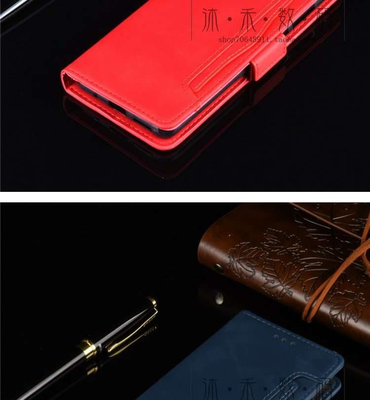 手帳型スマホケース アクオス用 多機能カード収納手帳型ケース
