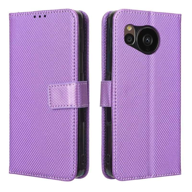 手帳型スマホケース AQUOS用 高級感ある手帳型レザーケース