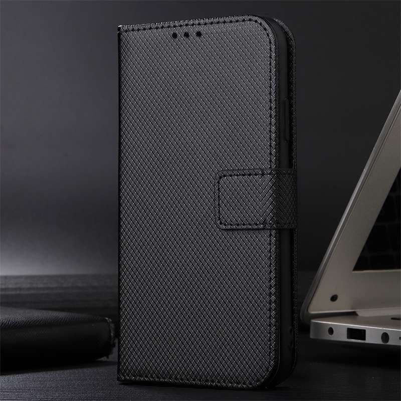 手帳型スマホケース AQUOS用 高級感ある手帳型レザーケース