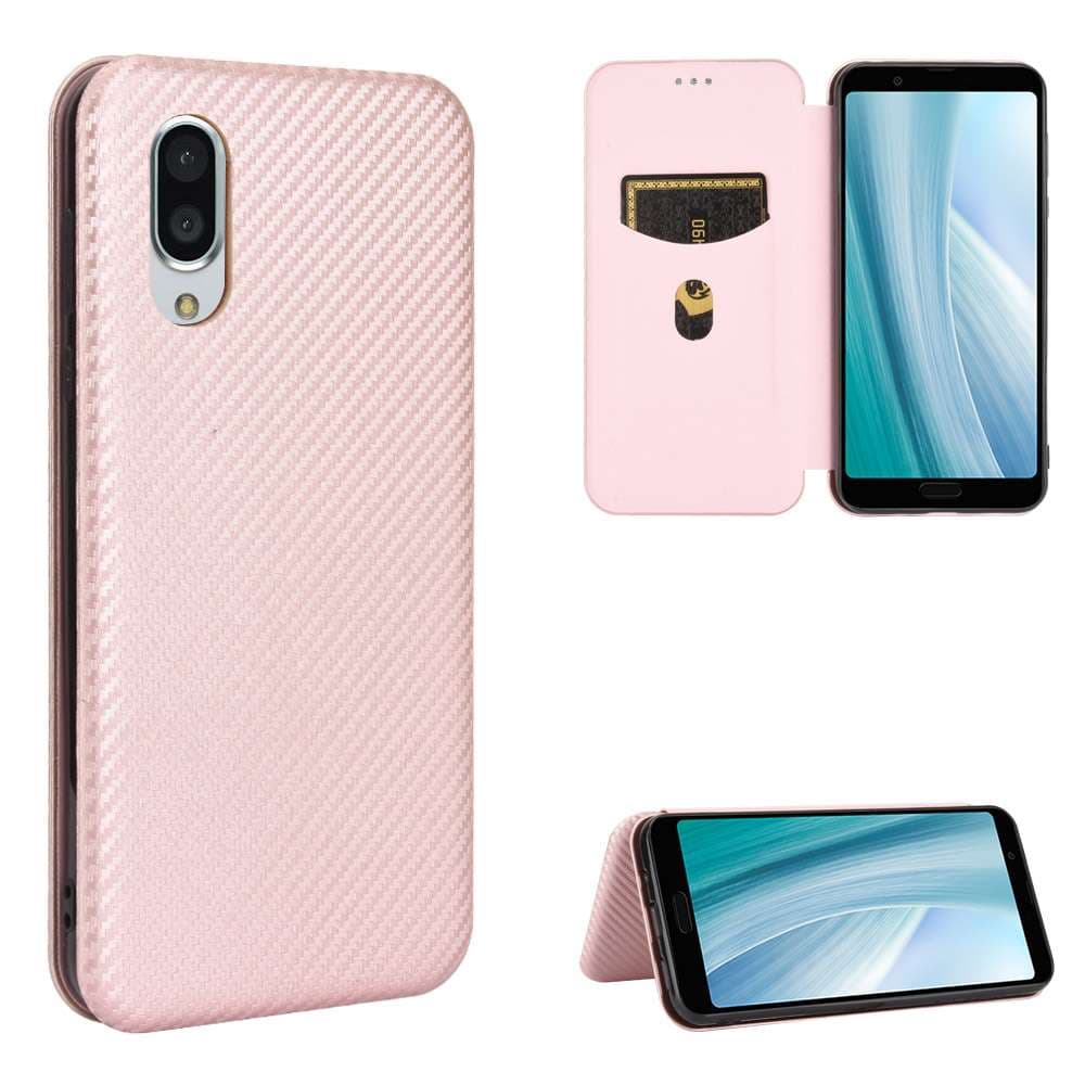 ハート柄付き多機能手帳型スマホケース