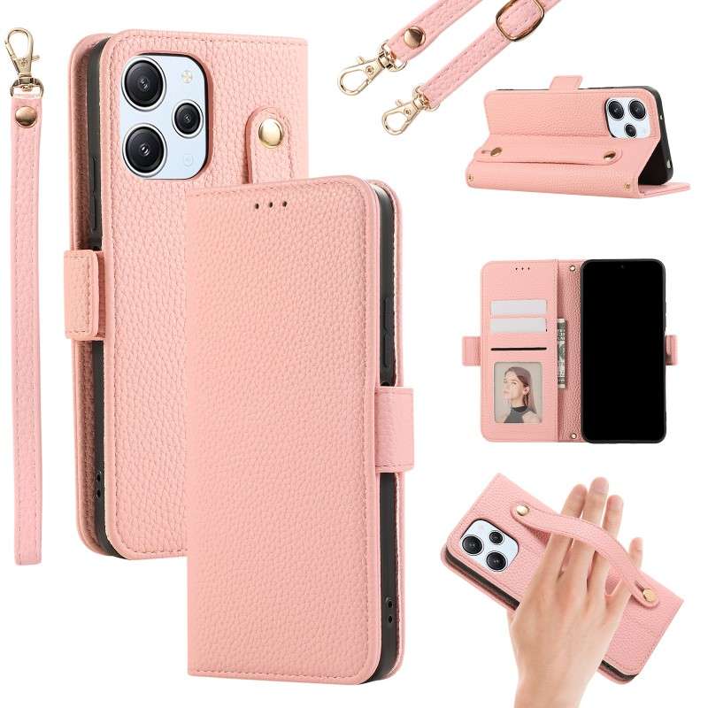 手帳型スマホケース 多機能レザー調iPhone手帳型ケース