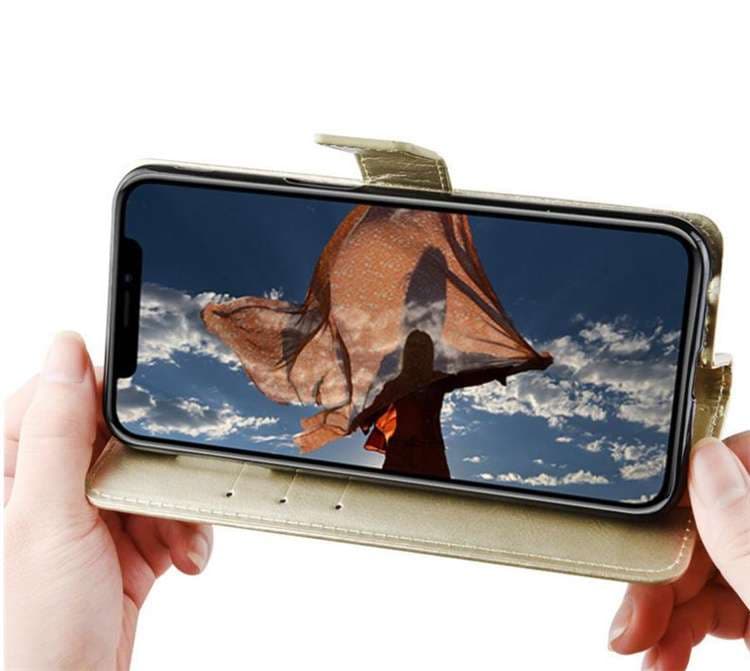 手帳型スマホケース Xperia用高級レザー調多機能手帳型ケース