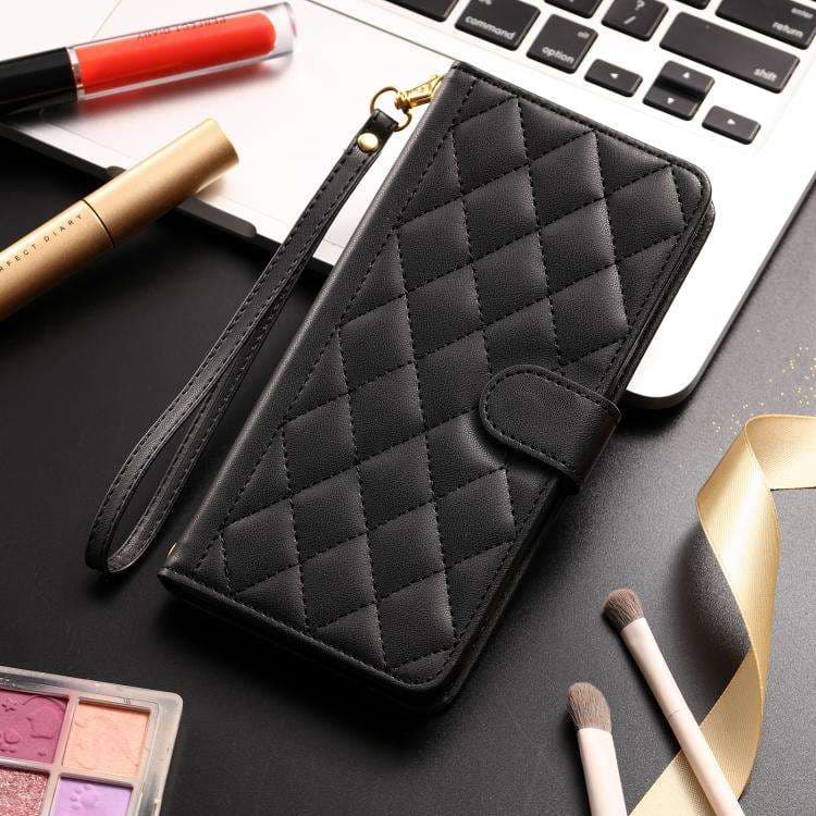 手帳型スマホケース キルティングレザー調 iPhoneケース 手帳型 パステルカラー