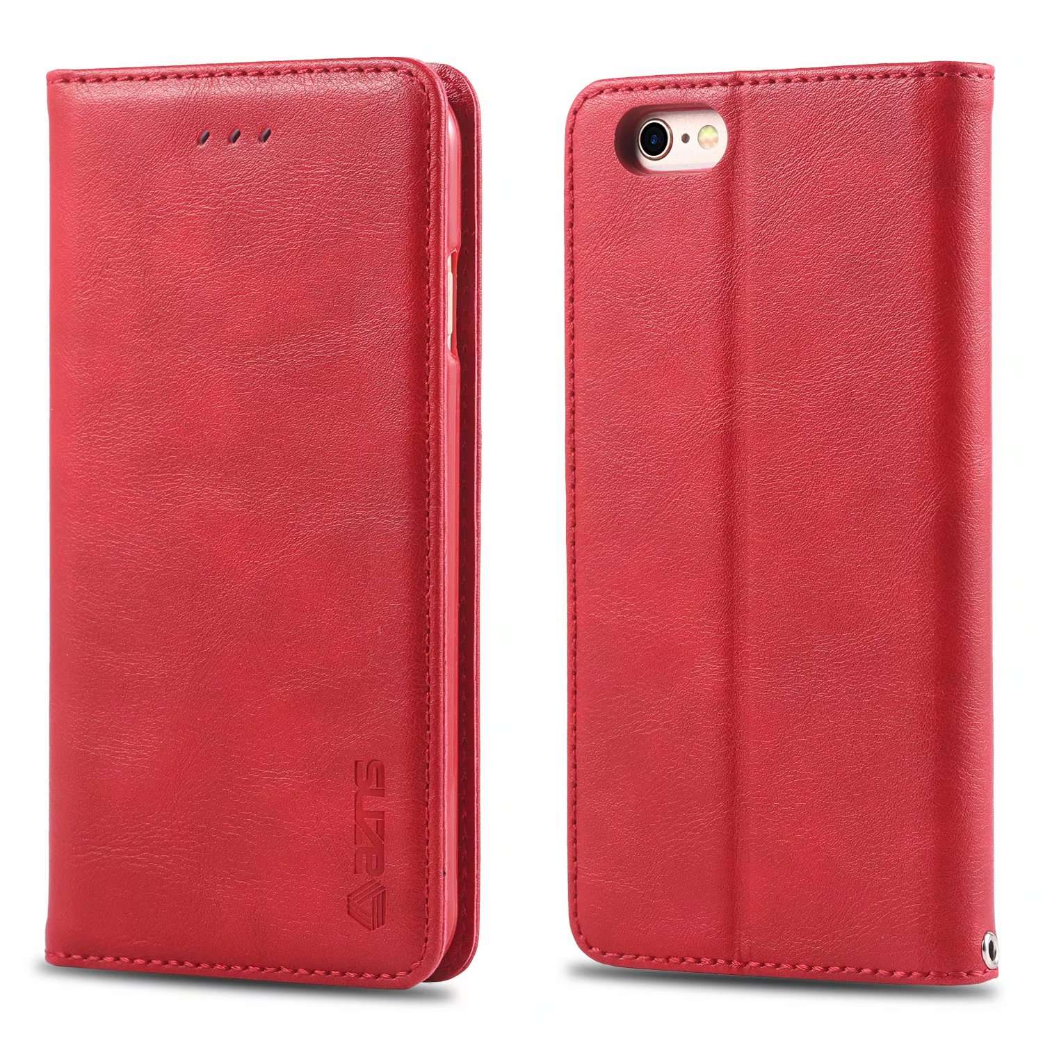 手帳型スマホケース 高級感漂う本革調iPhoneフリップケース