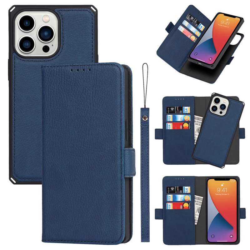 手帳型スマホケース 多機能レザー調iPhone手帳ケース
