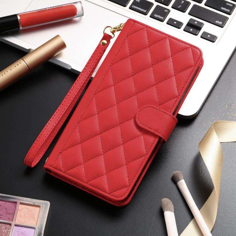 手帳型スマホケース キルティングレザー調 iPhoneケース 手帳型 パステルカラー
