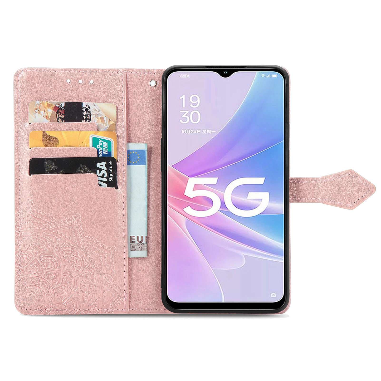 手帳型スマホケース OPPOスマホ用5G対応手帳型保護ケース