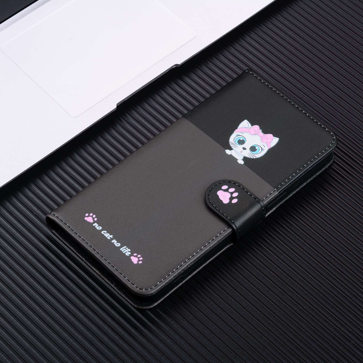 手帳型スマホケース 猫好き必見!可愛いネコちゃんデザイン手帳型Galaxyケース