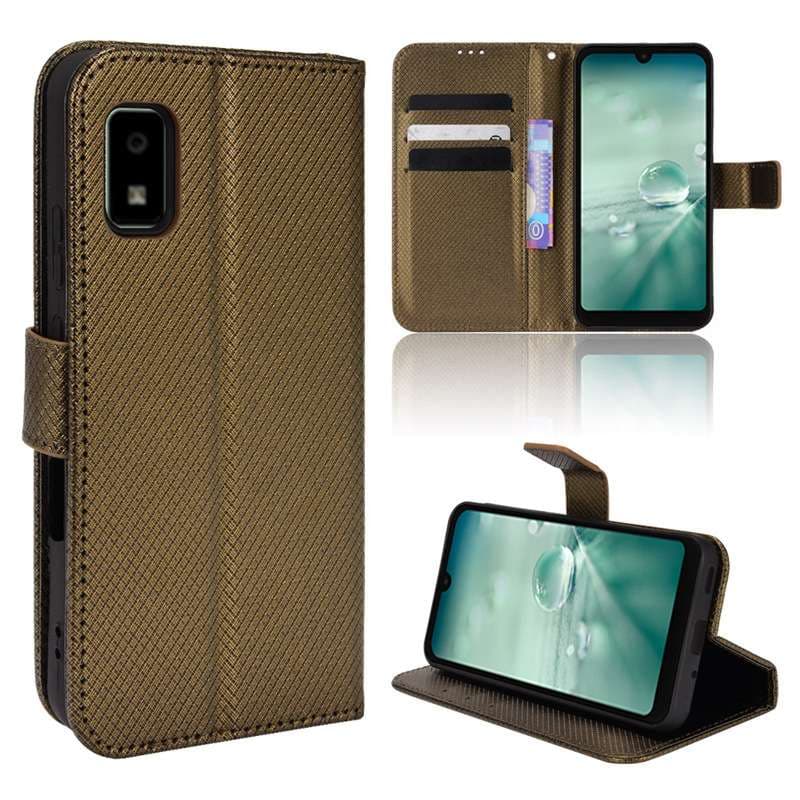 手帳型スマホケース AQUOS用多機能フリップウォレットケース